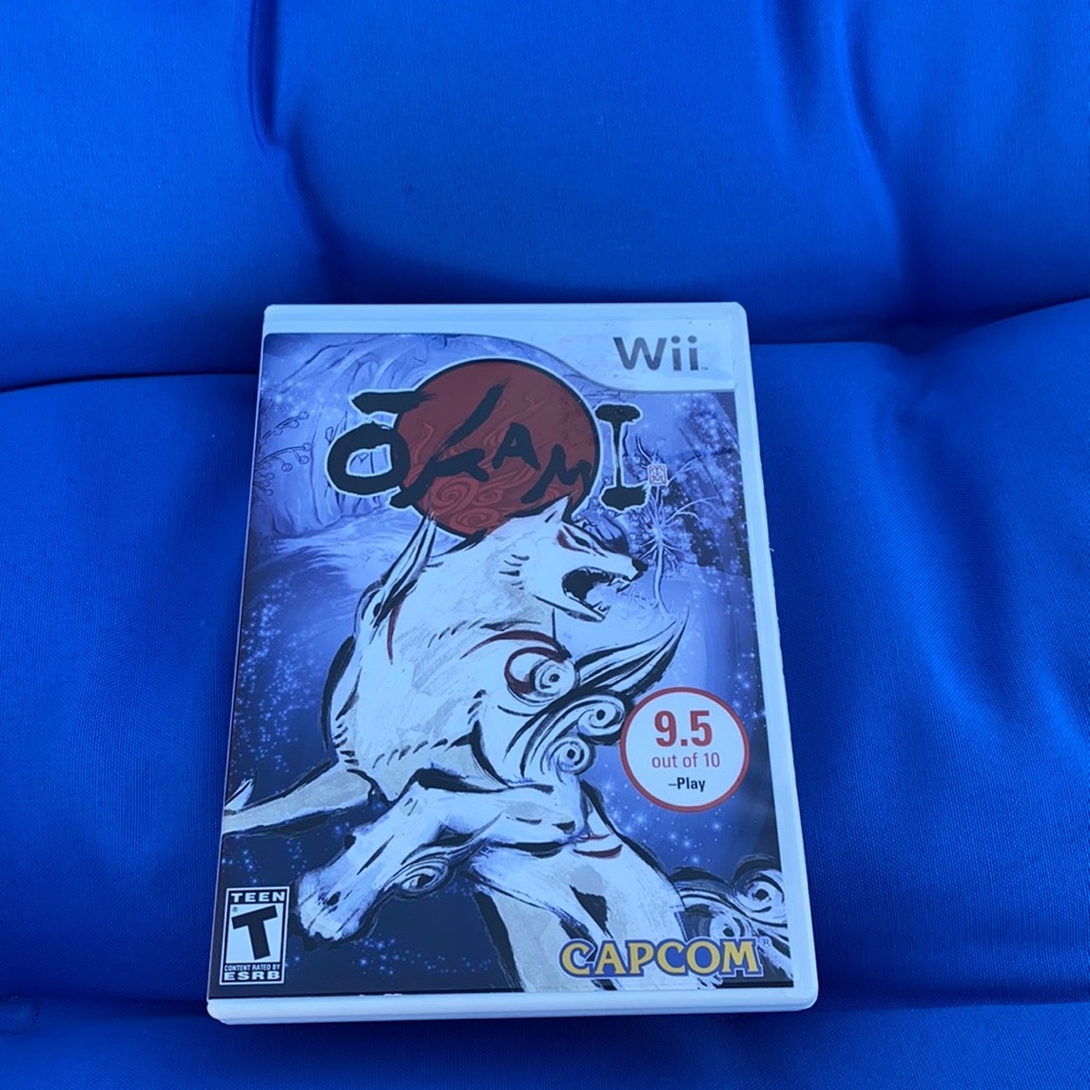 Wii CapCom Nintendo Okami Rated Teen Made in the USA Video Game 2007
